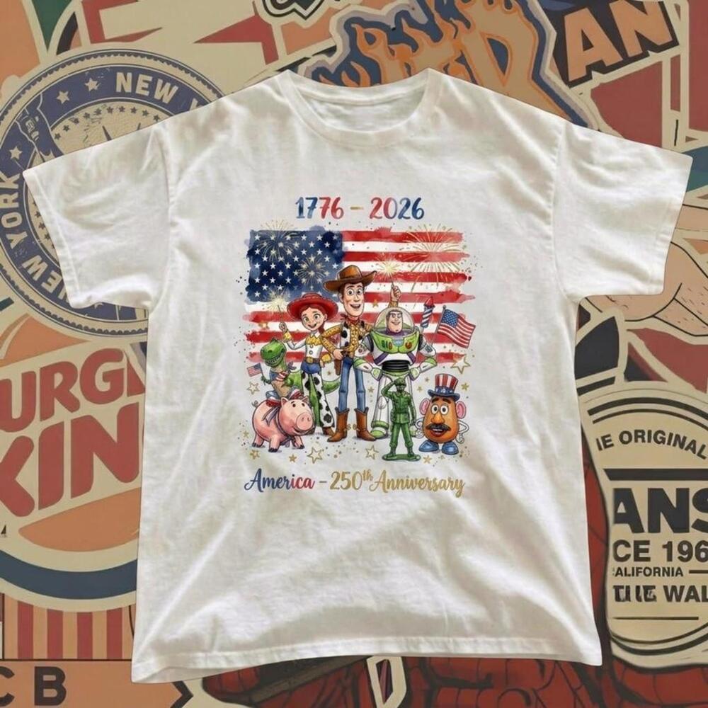 Toy Story 250th Anniversary American Flag Graphic Tee